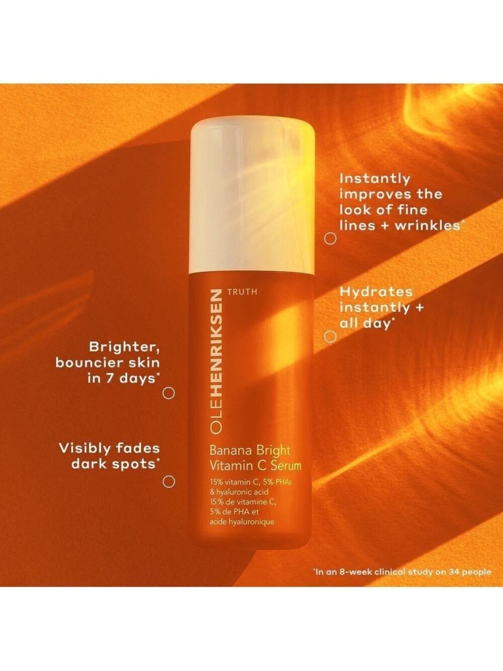 Ole Henriksen Truth Serum Vitamin C Serum Banana Bright NIB - Picture 4 of 16